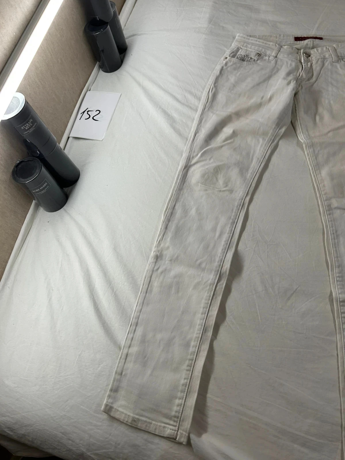Calça jeans slim branca naturale – photo 3